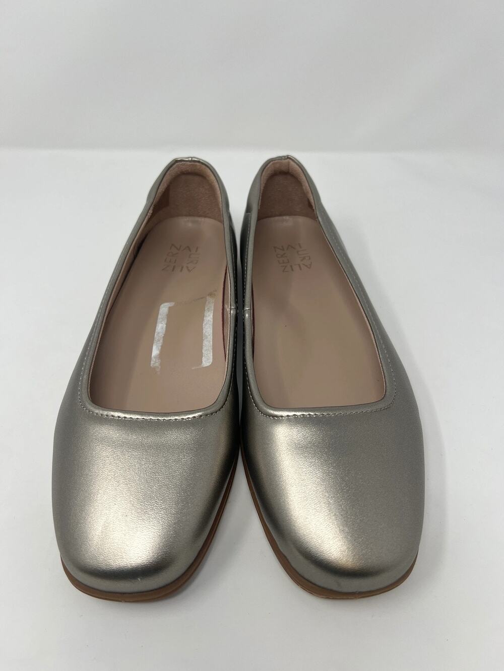 Naturalizer Women's 8.5W Soft-Flex Silver Flats